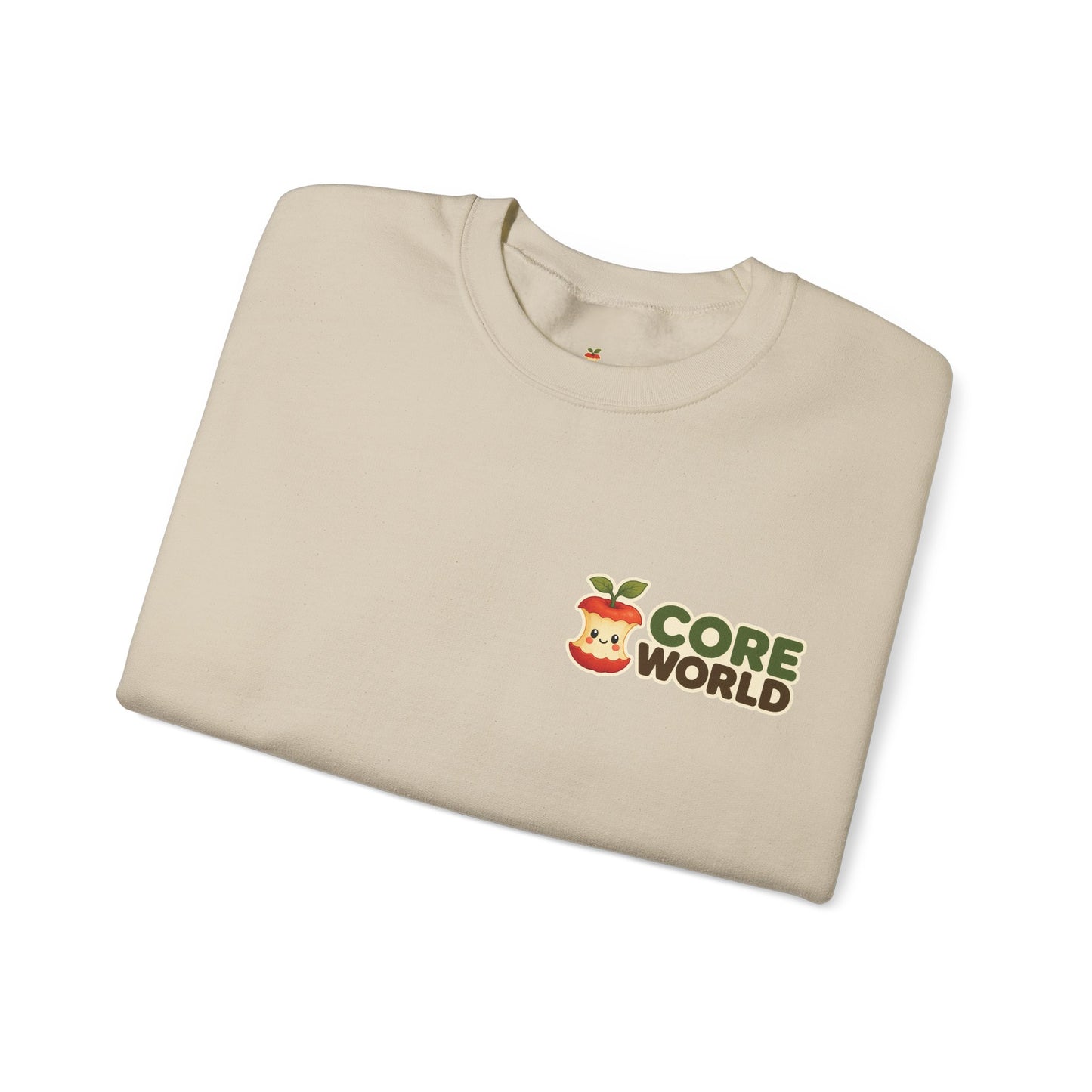 Core World Essential Crewneck Sweatshirt – Apple Core Mascot