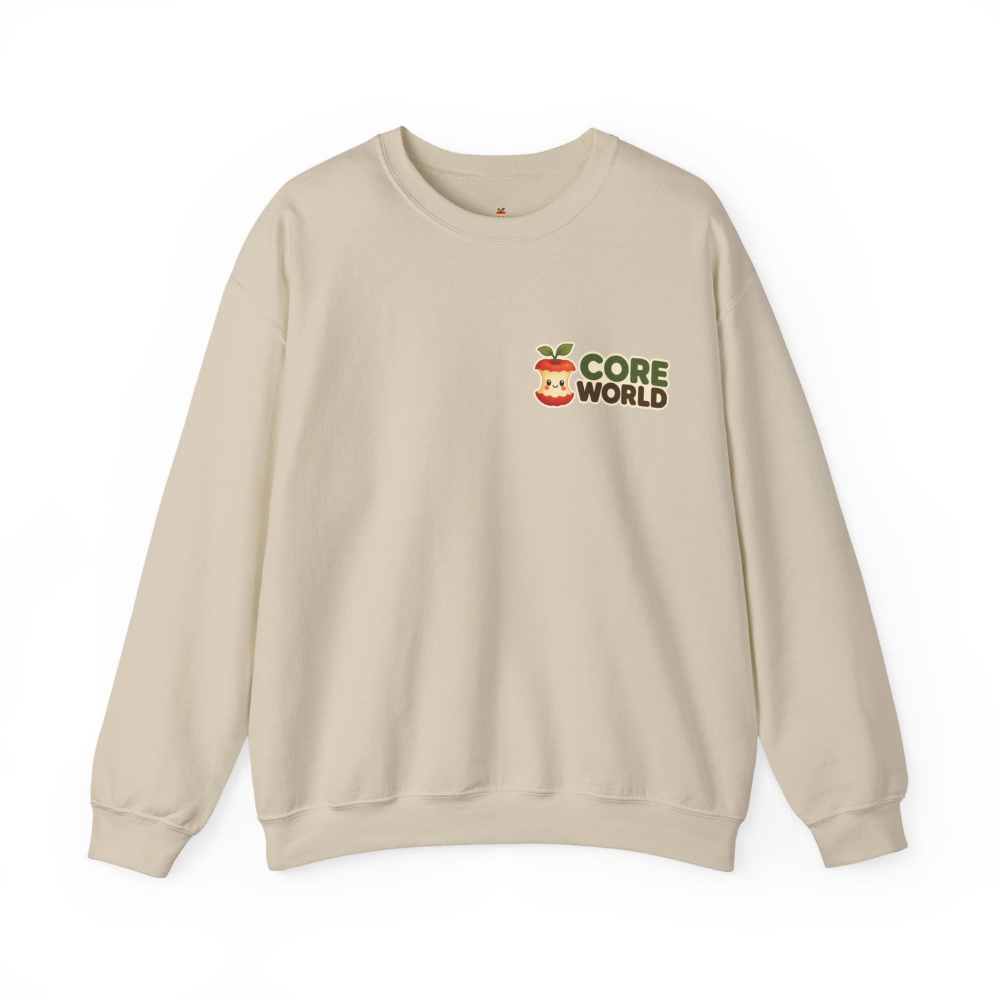 Core World Essential Crewneck Sweatshirt – Apple Core Mascot
